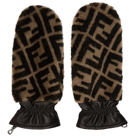 fendi fur gloves